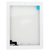 Тачскрин для iPad 2 (A1395, A1396, A1397) с скотчем и кнопкой Home (белый) AAA{number} | zapchasti-n1.ru