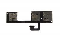 Шлейф для HTC One M7 Dual Sim (802w) с держателем Sim {number} | zapchasti-n1.ru