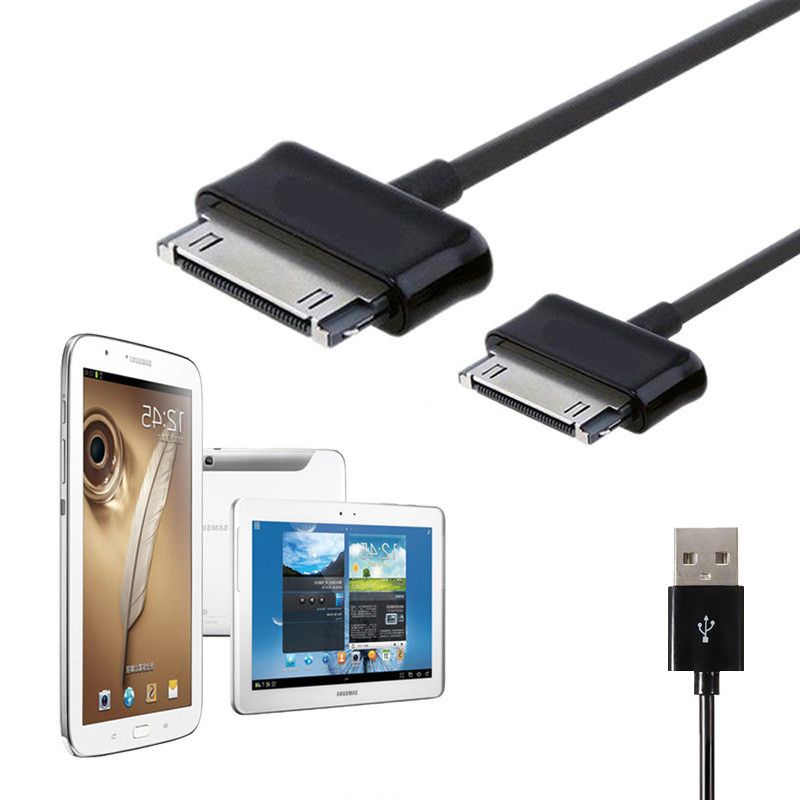 Кабель зарядки для Samsung Galaxy Tab 7.0 P5100 черный (GH39-01440H) Data кабель 30 pin --> USB{number} | zapchasti-n1.ru