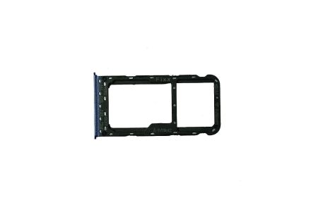 Держатель/лоток сим (sim holder) Huawei P smart 2019 (синий){number} | zapchasti-n1.ru
