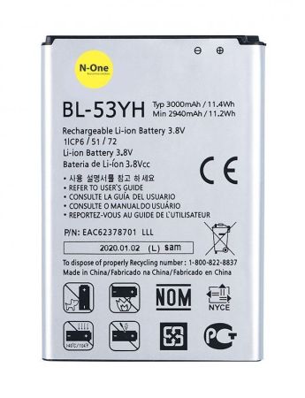 Аккумулятор для LG G3 D855, D856 (BL-53YH) 3.8V 3000mAh{number} | zapchasti-n1.ru

