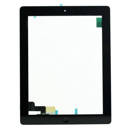 Тачскрин для iPad 2 A1395, A1396, A1397 с скотчем и кнопкой Home (черный) AAA{number} | zapchasti-n1.ru
