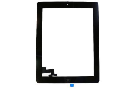 Тачскрин для iPad 2 A1395, A1396, A1397 с кнопкой Home (черный) OEM{number} | zapchasti-n1.ru
