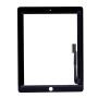 Тачскрин для iPad 3, ipad 4 A1416, A1430, A1403, A1458, A1459, A1460 с скотчем и кнопкой (черный) AAA{number} | zapchasti-n1.ru
