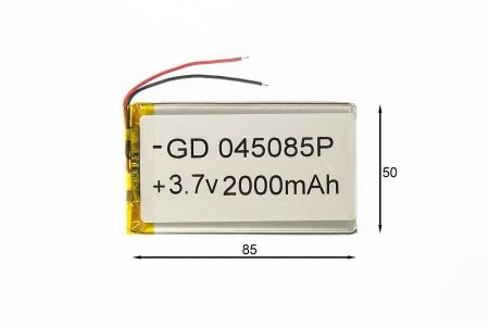 Аккумулятор литий полимерный Li Pol универсальный M-Power  405085 4x50х85мм 3.7V 2000mAh{number} | zapchasti-n1.ru
