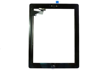 Тачскрин для iPad 2 A1395, A1396, A1397 с кнопкой Home (черный) OEM{number} | zapchasti-n1.ru
