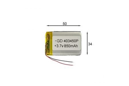 Аккумулятор литий полимерный Li Pol универсальный M-Power 383450 3,8x34x50мм 3.7V 700mAh{number} | zapchasti-n1.ru
