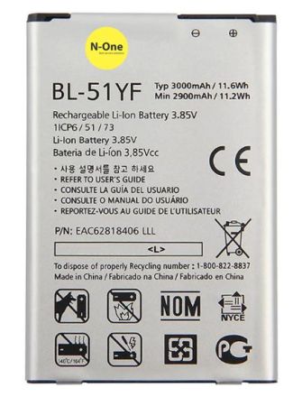 Аккумулятор для LG G4 H810, H811, H815, H818, LS991, VS986 (BL-51YF) 3.85V 3000mAh{number} | zapchasti-n1.ru
