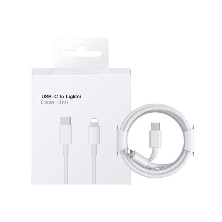 Кабель зарядки USB-C lightning для iPhone/iPod/iPad/AirPods (1m) белый{number} | zapchasti-n1.ru
