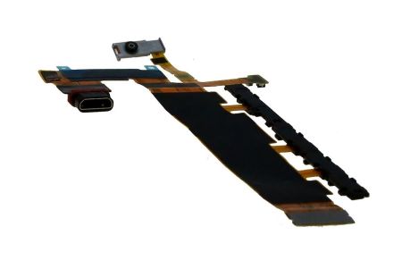 Шлейф Sony Xperia Z4 LTE  на кнопку включения/громкости, с микрофоном и разъемом зарядки (micro-USB){number} | zapchasti-n1.ru
