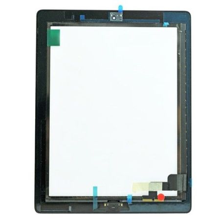 Тачскрин для iPad 2 A1395, A1396, A1397 с скотчем и кнопкой Home (черный) AAA{number} | zapchasti-n1.ru
