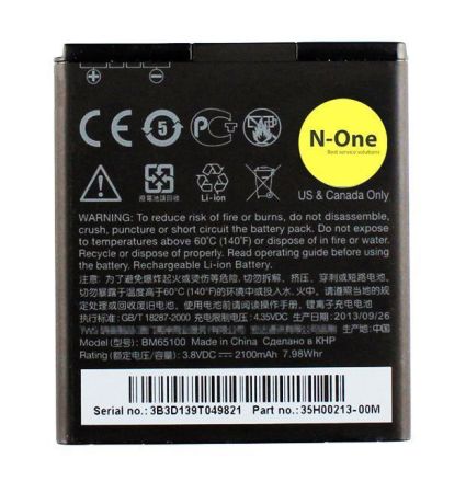 Аккумулятор для HTC Desire 501, Desire 601 (315n), Desire 700 (BM65100) 3.8V 2100mAh (PN:35H00205-01M){number} | zapchasti-n1.ru
