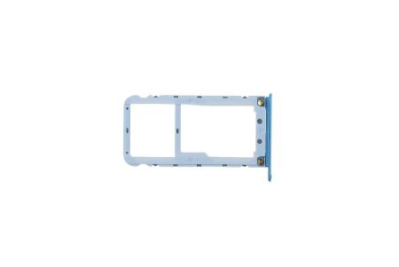 Сим лоток (sim holder) для Xiaomi Redmi Note 5 Pro Sim2-microSD (голубой){number} | zapchasti-n1.ru
