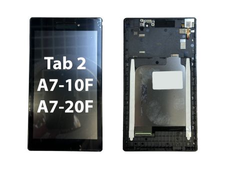 Дисплей Lenovo  Tab 2 A7-10F , Tab 2 A7-20F с тачскрином (черный) в рамке{number} | zapchasti-n1.ru

